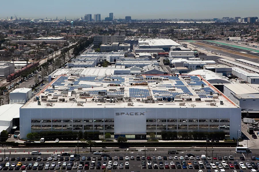 SpaceX Headquarter SunPower solar P